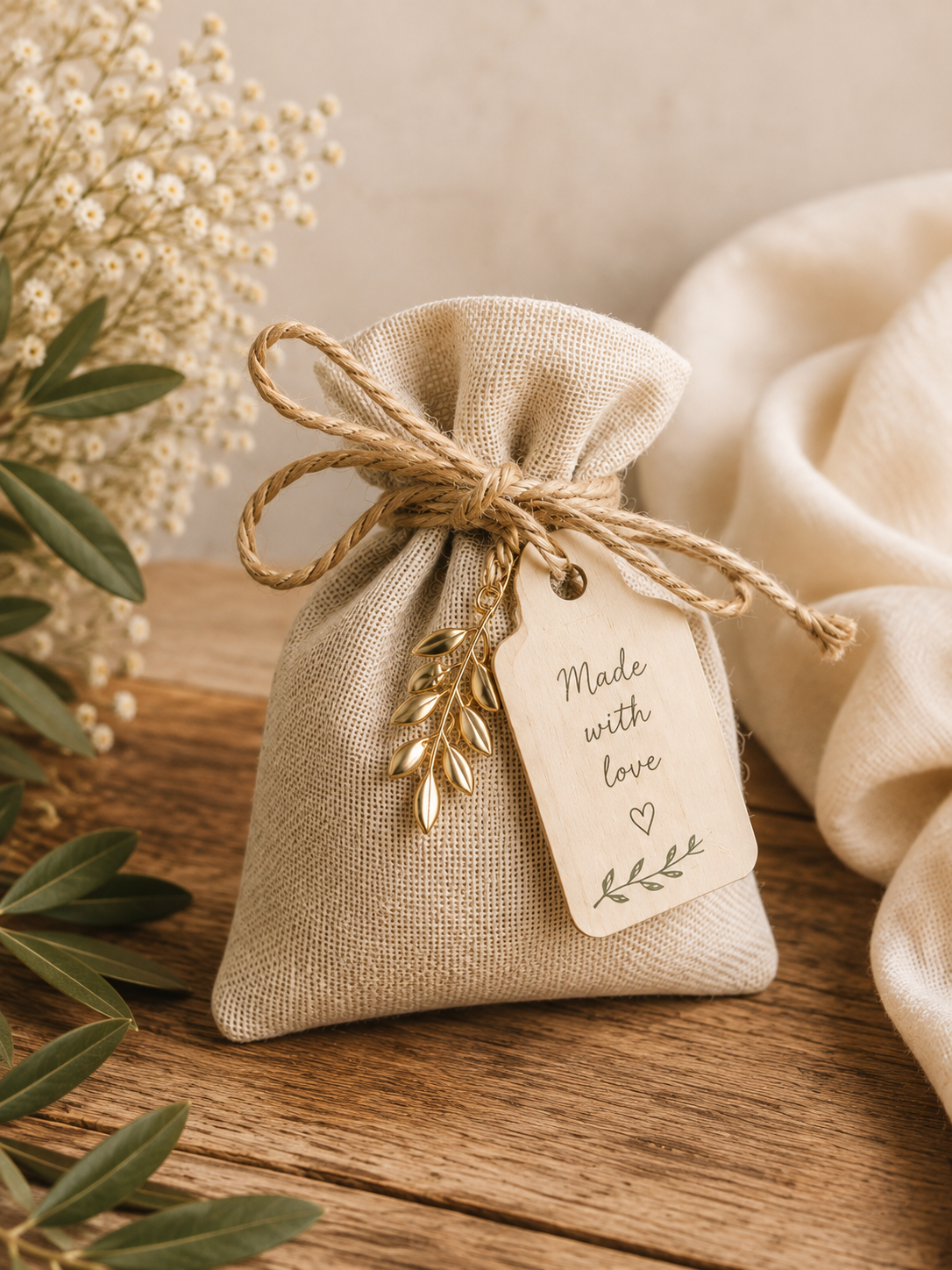 Agapi Pouch — handmade Cypriot favour by Agabi