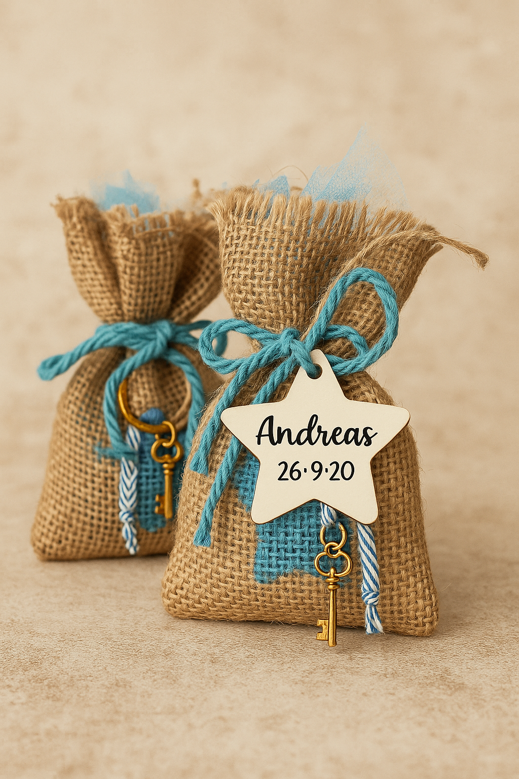 Burlap Pouch — Boys