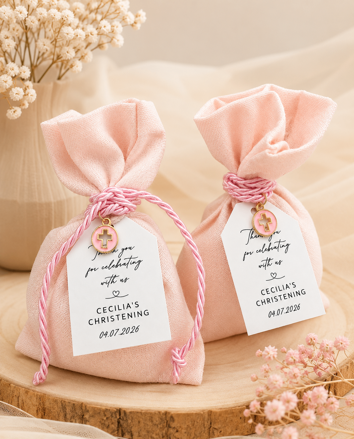 Blush Linen Pouch — Girls