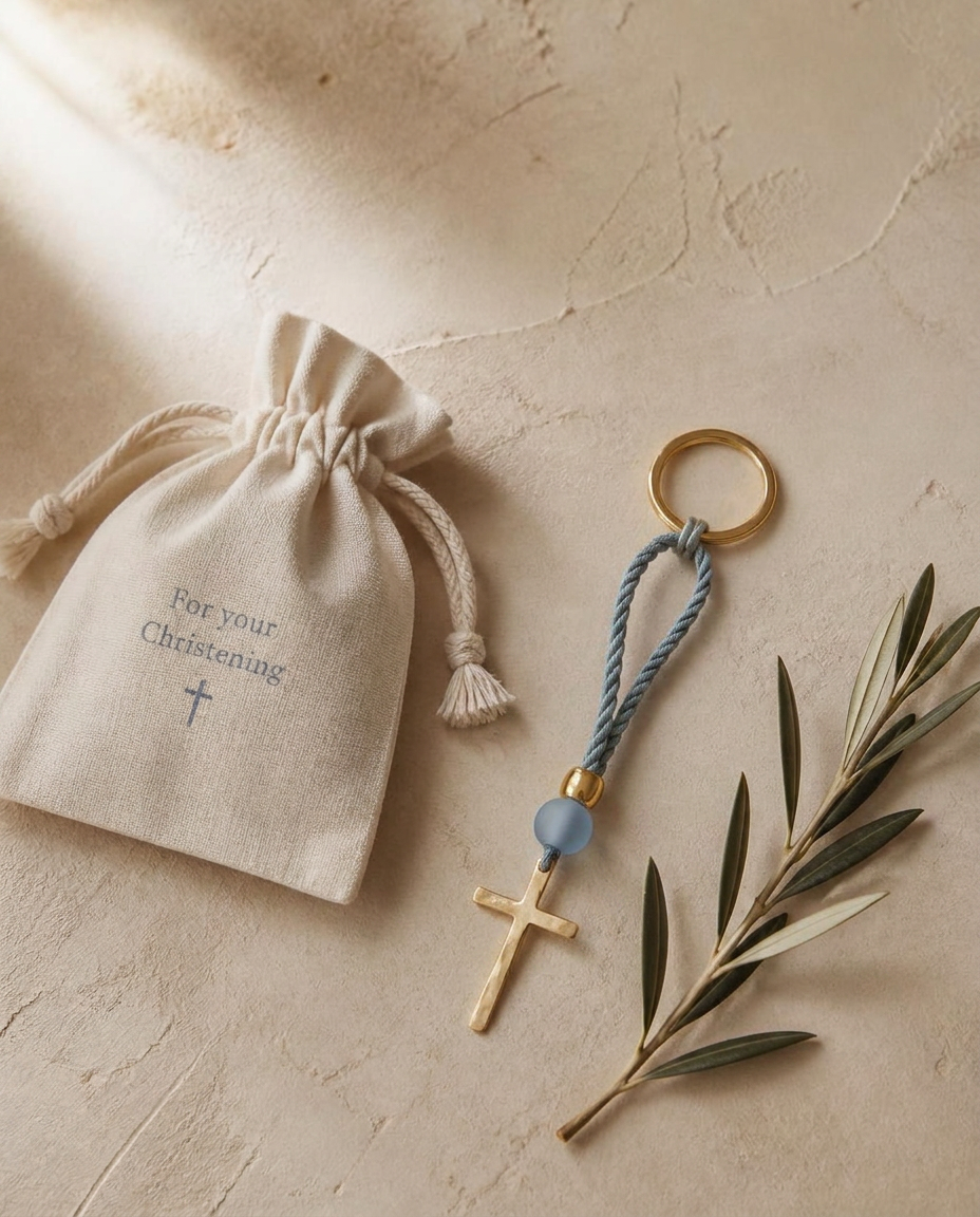 Efchi Keyring — handmade Cypriot favour by Agabi